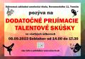 Dodatočné prijímacie talentové skúšky