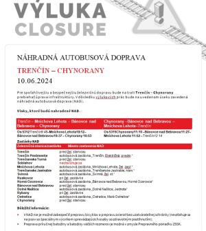 Výluka 10.6.2024